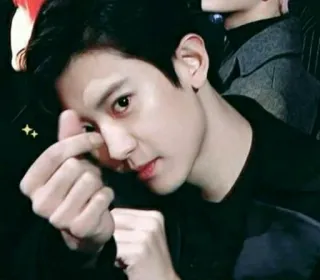 🌙 d77ea0f5 K-pop, Idola, Asia, Penyanyi, Selebriti, Lucu, Cinta jari telegram sticker