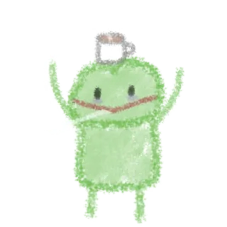 ☕️ cdb0a627 frog, animal, cute, character, green, drawing, digital art telegram sticker