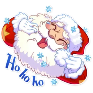 😂 e28a5572 Santa Ho ho ho 圣诞老人, 圣诞节, 节日, 喜庆, 卡通, 雪花, 快乐 telegram sticker