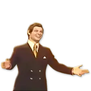 👐 c1eea15e uomo, abito, retrò, sorriso, posa telegram sticker