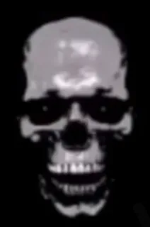 💀 564d7a22 skull, skeleton, creepy, dark, death, halloween, horror telegram sticker