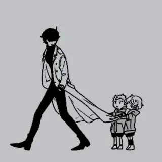 👁‍🗨 5c0a1825 Anime, Manga, Anak-anak, Seni, Sketsa, Karakter telegram sticker