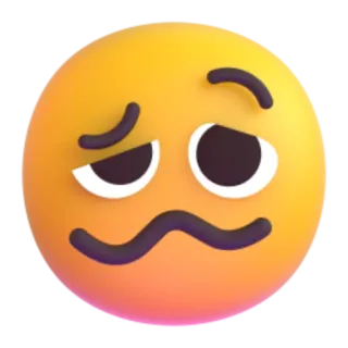 🤢 0a056322 emoji, verdrietig, uitdrukking, gezicht telegram sticker