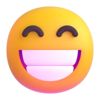 😁 264adae7 Emoji, Smiley, Blij, Glimlach telegram sticker