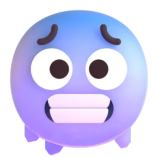 🥶 39377a27 Emoji, Gezicht, Bezorgd, Verdrietig, Uitdrukking telegram sticker