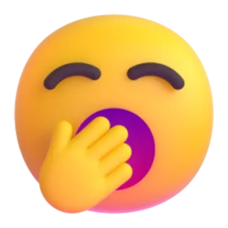 🥱 49041568 Emoji, Gapen, Slaperig, Verveeld, Moe telegram sticker