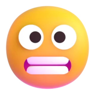 😬 652c6b63 Emoji, Geschokt, Verrast, Gezicht telegram sticker