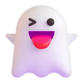 👻 85385821 spook, halloween, griezelig, schattig, emoji, 3D telegram sticker