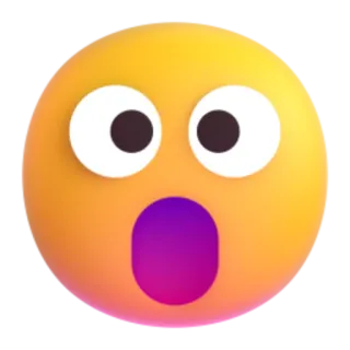 😮 b5cd5e48 Emoji, Geschokt, Verrast, Uitdrukking, Gezicht telegram sticker