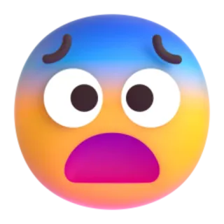 😨 cbea79eb emoji, gezicht, bezorgd, ongerust telegram sticker