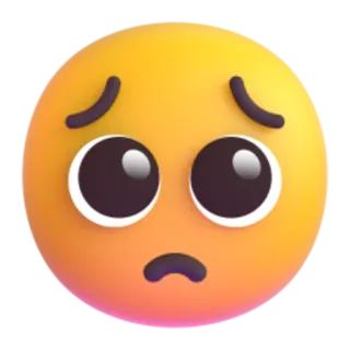 🥺 d1d6083a emoji, verdrietig, boos, gevoel, geel, gezicht telegram sticker