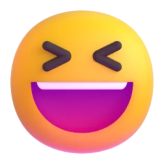 😆 d37ec067 Emoji, Smiley, Lachen, Blij, Gezicht telegram sticker