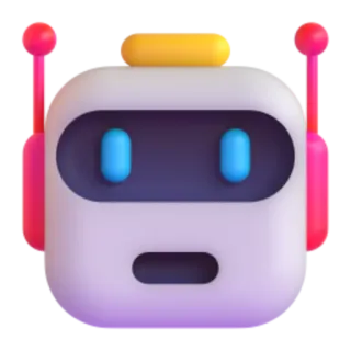🤖 d5fcfa4d robot, 3D, AI, technologie, schattig, cartoon telegram sticker