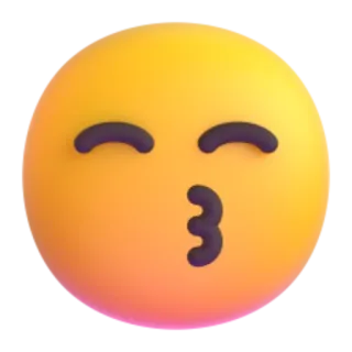 😙 f1a8ea98 Emoji, Kus, Kussende gezicht, Expressie, Geel, Liefde, Affectie telegram sticker