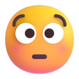 🥵 f4488108 Emoji, Gezicht, Uitdrukking, Verward, Blozen telegram sticker