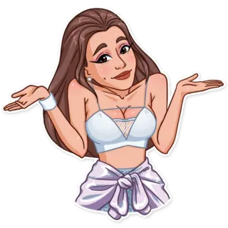 🤷‍♀️ 4e679c08 wanita, gadis, pose, potret, angkat bahu telegram sticker