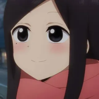 ☺️ 3dc14708 Anime, Fille, Mignon, Dessin animé, Écharpe telegram sticker