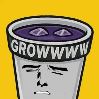 👩‍🦲 8a32afd2 GROWWWW Lean, Drogen, Purple Drink, Meme telegram sticker