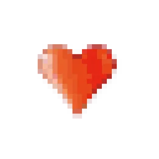 ❤ d919642c pixel art, heart, love, pixelated, health whatsapp sticker