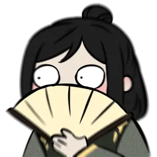 😶 783a9298 Fan, Ẩn, Ngượng, Ngạc nhiên telegram sticker