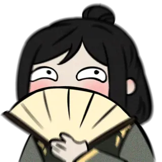 😇 bb13ad7c Hoạt hình, Anime, Fan, Ngại ngùng, Xấu hổ, Đỏ mặt, Dễ thương, Nhân vật telegram sticker