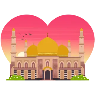 ✋ 07b9cdbc mesquita, islão, arquitetura, edifício, religião, muçulmano telegram sticker