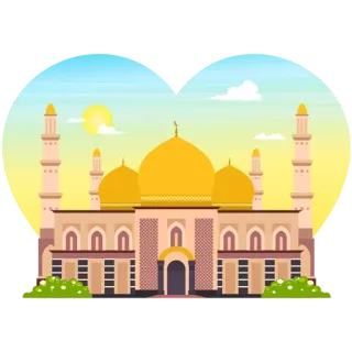 ✋ a6ca75a3 mesquita, islão, edifício, religião, arquitetura, muçulmano telegram sticker
