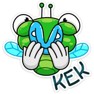 😂 92c95fdd KEK 벌레, 만화, 곤충, 웃긴, 밈 telegram sticker