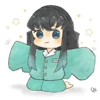 ❄ 3ea0388f chibi, cute, anime, kawaii, cartoon telegram sticker