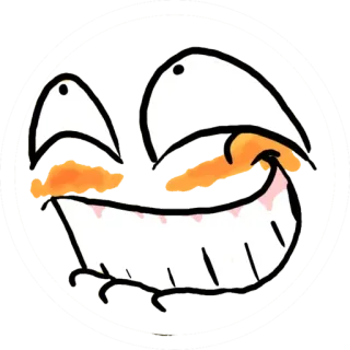 😁 4f6802c5 Meme, Faccia, Espressione, Divertente telegram sticker