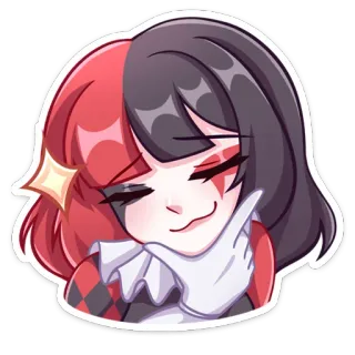 🤔 27aa7433 Harley Quinn Harley Quinn, DC Comics, penjahat, komik, kartun, stiker, karakter wanita telegram sticker