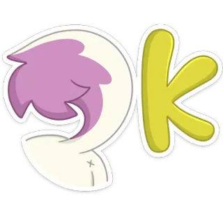 👌 193581d7 OK OK, approval, agreement, cartoon, cute telegram sticker