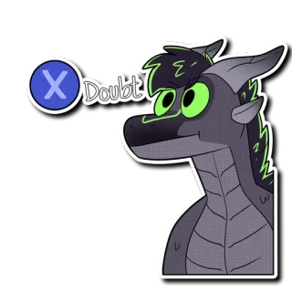 😐 46a25ffb Doubt Drache, Zweifel, Meme, Ausdruck, Playstation, X-Taste whatsapp sticker