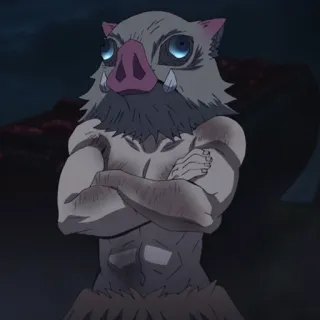 🔥 6d7f38bb Inosuke Hashibira Demon Slayer Anime, Thanh gươm diệt quỷ, Inosuke, Inosuke Hashibira, Mặt nạ heo rừng telegram sticker