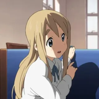 🍡 61b3e884 アニメ, カートゥーン, 女の子, 金髪, かわいい telegram sticker