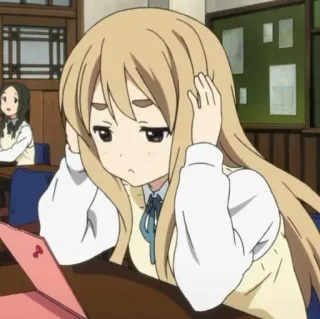 🔪 6c069915 アニメ, 女の子, 教室, 悲しい, 学生 telegram sticker