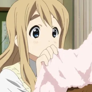 ⚰ c1f617b6 アニメ, 女の子, ムギ, けいおん!, かわいい telegram sticker