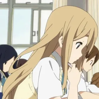 🎀 ce8c020d アニメ, 漫画, 学生, 学校, 女の子, 金髪 telegram sticker