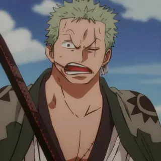 ⚔ 744f679f Zoro One Piece anime, one piece, zoro, roronoa zoro, espadachim, pirata, personagem telegram sticker