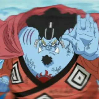 🐟 b4378ade Jinbe One Piece Anime, One Piece, Jinbe, Homem-peixe, Pirata, Personagem telegram sticker