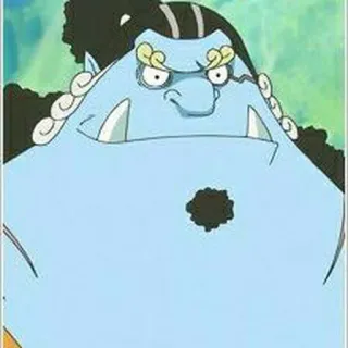 🐟 dc91fd0b Jinbe One Piece Anime, One Piece, Jinbe, Personagem, Homem-peixe, Monstro, Azul, Adesivo telegram sticker