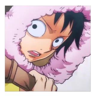 🤨 51459d92 Monkey D. Luffy One Piece Anime, Luffy, One Piece, Cartoon, Piraat whatsapp sticker