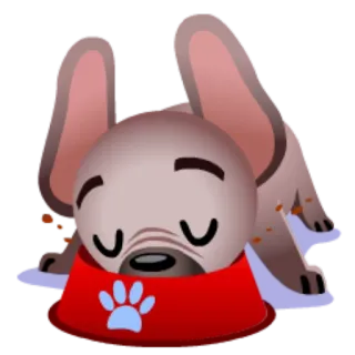 🍔 d79c1d4f hond, huisdier, slapen, dier, schattig telegram sticker