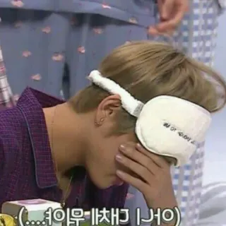 🎭 0867daa2 여우야 여우야 뭐하니 คน, ผ้าปิดตา, เกาหลี, ข้อความ, สีหน้า telegram sticker