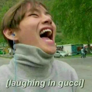 🎭 8d080d24 laughing in gucci หัวเราะ, gucci, มีม, ตลก, คนดัง, สีหน้า, มีความสุข telegram sticker