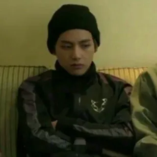 🎭 c37426fc คน, ผู้ชาย, ภาพเหมือน, ใบหน้า, หมวกบีนนี่, ลำลอง telegram sticker