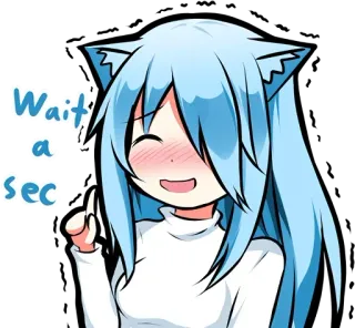 Muki Shy Cat - @Anime_Stickers_Pack telegram stickers