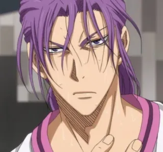 💜 12559161 Atsushi Murasakibara Kuroko's Basketball Anime, Basketball, Manga, Athlète whatsapp sticker