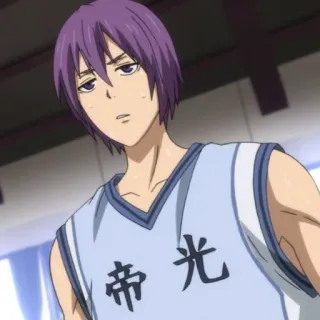 💜 17a803b8 Atsushi Murasakibara Kuroko's Basketball Anime, Basketball, Murasakibara, Atsushi, Kuroko whatsapp sticker