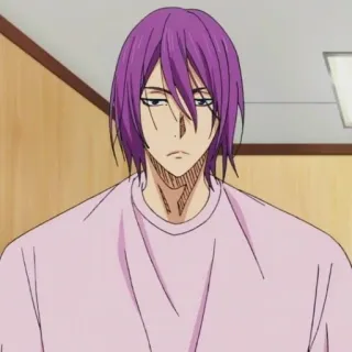 💜 771b7e46 Atsushi Murasakibara Kuroko's Basketball Anime, Basketball, Athlète, Murasakibara, Sport whatsapp sticker